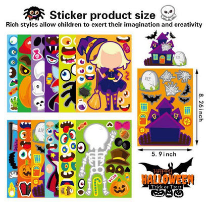 Cross Border Halloween Toy Game Stickers Cartoon Children Stickers Halloween Party Activities Gift Decoration Stickers - image 4