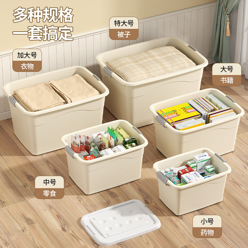 Plastic storage box extra large quilt storage box toy storage box clothes home finishing box wholesale - image 3