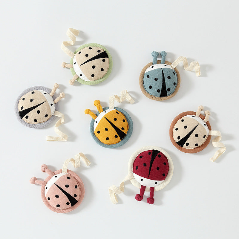 Baby Doll Comforter, Newborn Rattle, Beetle Baby Cuddle Sleep Hand Puppet Toy, Sleep Aid Pendant - image 1