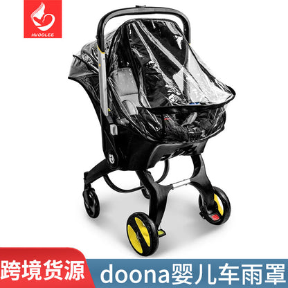 Doona baby stroller rain cover special accessories basket safety seat universal cloth cover rain cover basket rain cover - image 1