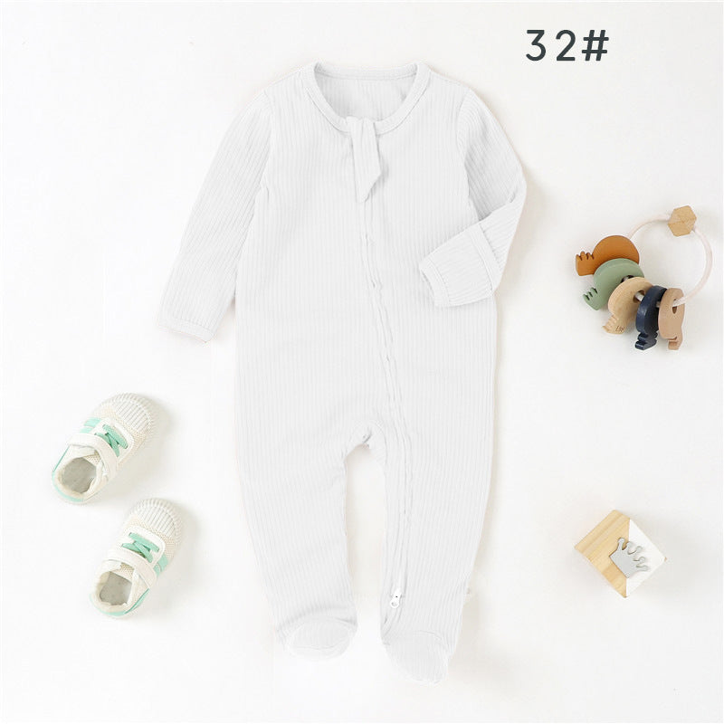 Baby Bodysuit Ribbed Fabric Romper