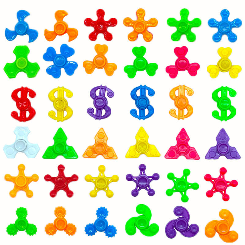 Mini Plastic Fingertip Spinner Student Finger Spinner 4cm Colorful Small Capsule Toy Educational Stress-Relief Toy - image 1