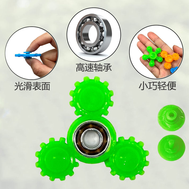 Mini Plastic Fingertip Spinner Student Finger Spinner 4cm Colorful Small Capsule Toy Educational Stress-Relief Toy - image 4