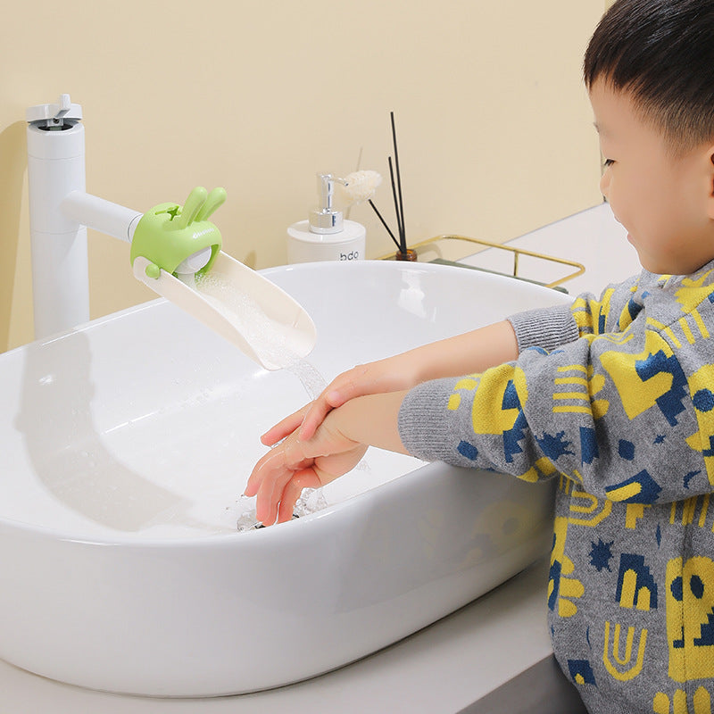 Faucet extender baby hand washing cute cartoon children's universal silicone extension extension switch splash-proof artifact - image 3