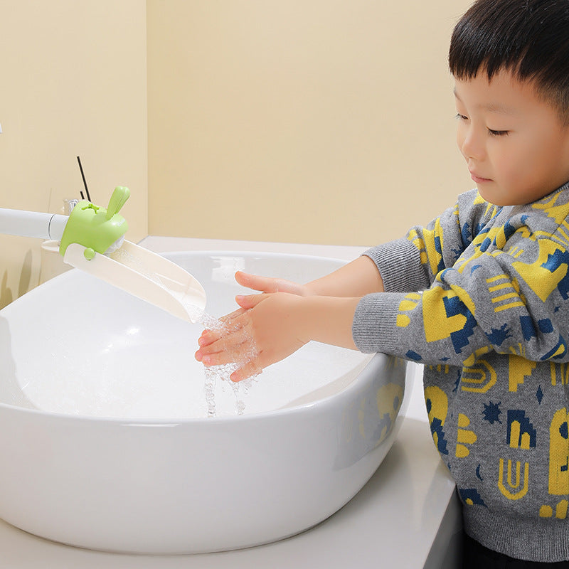 Faucet extender baby hand washing cute cartoon children's universal silicone extension extension switch splash-proof artifact - image 5