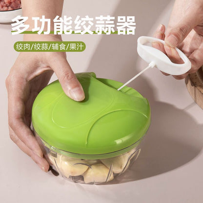 Vegetable Cutter, Garlic Masher, Multifunctional Vegetable Cutter, Baby Food Processor, Meat Grinder, Manual Garlic Press, Garlic Puller - image 1