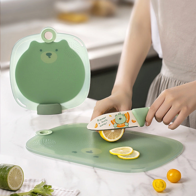 Household Plastic Cutting Board for Cutting Fruits and Vegetables, Outdoor Portable Small Cutting Board, Baby Food Double-Sided Cutting Board - image 1