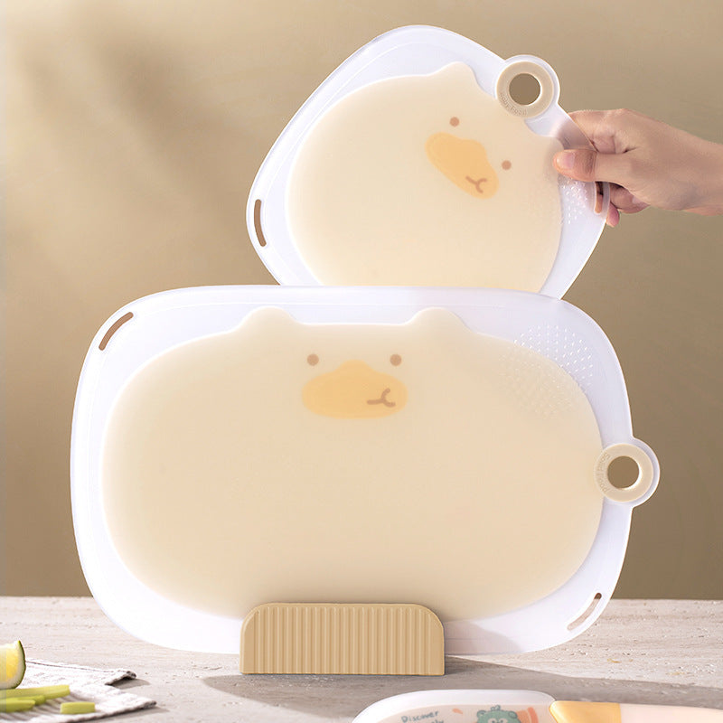 Household Plastic Cutting Board for Cutting Fruits and Vegetables, Outdoor Portable Small Cutting Board, Baby Food Double-Sided Cutting Board - image 2