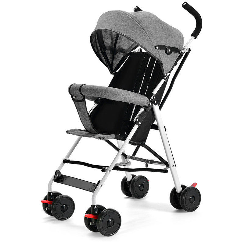 Foldable Baby Stroller Pram Pushchair with Sunshade Foot Brake