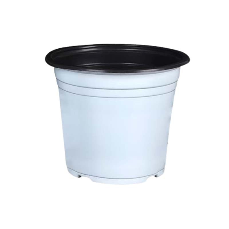 White two-color flowerpot planting seedling nutrition bowl factory batch flower base nursery high quality two-color seedling pot - image 5