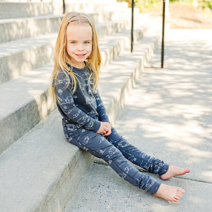 Kids Merino Wool Base Layer, Long Sleeve Top, Farm