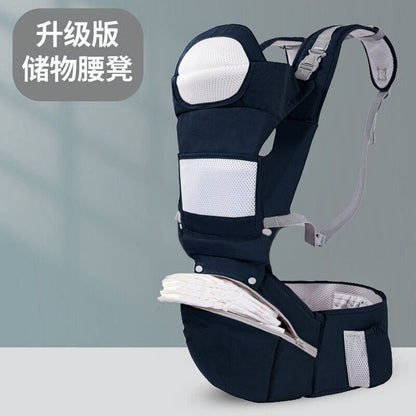 Baby slings waist stool can be used to store baby waist stool horizontal holding type front and rear dual-use shoulder holding baby artifact mother and baby supplies - image 4