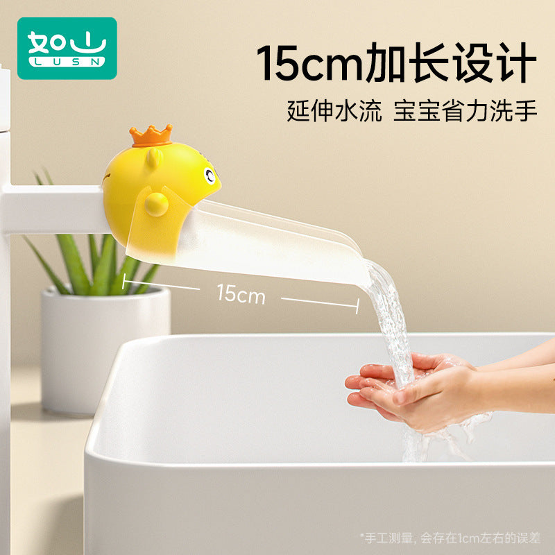 Rushan children's faucet extender baby hand washing silicone extension extension splash-proof artifact cute universal - image 3