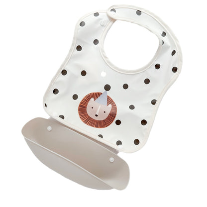 New Children's Silicone Bib Baby Meal Bag Baby Food Supplementary Food Bag Waterproof Anti-dirty Artifact PU Soft Bib - image 5