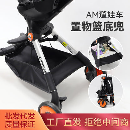 amorhome Baby Walking Artifact Accessories Storage Bottom Pocket Storage Net Pocket Baby Cart Hanging Bag Accessories - image 1