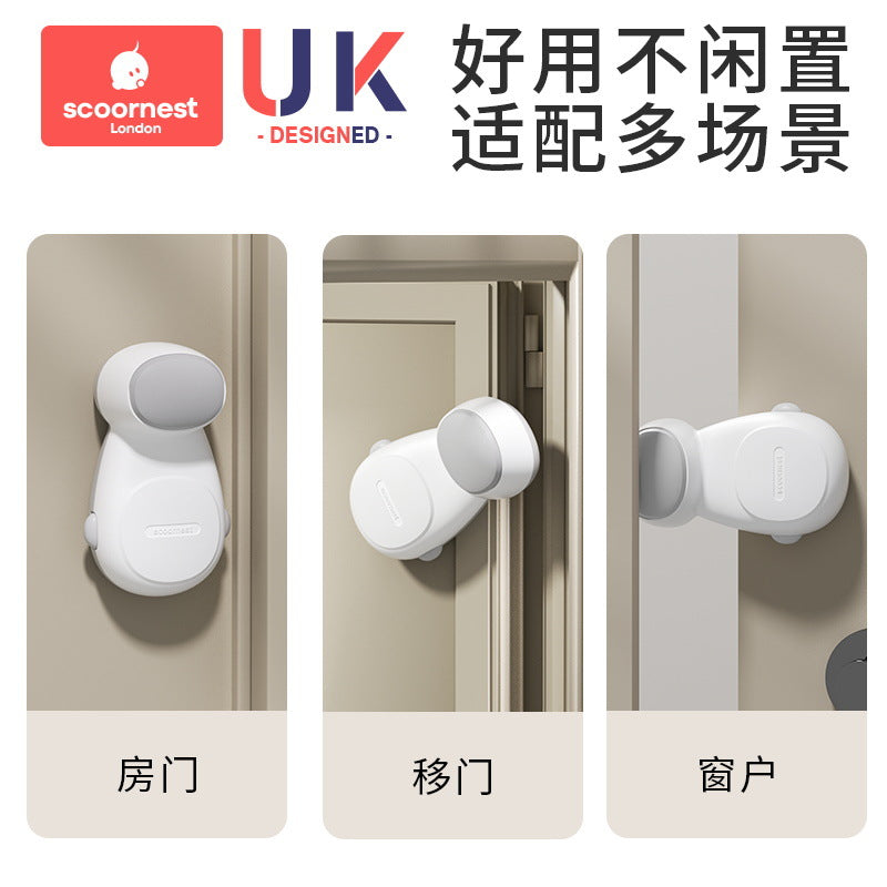 Anti-pinch hand door barrier automatic door blocking artifact children's anti-closing door clamp baby safety door card anti-collision door room door crack - image 4
