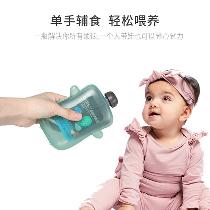 Cross-Border Hot Selling Infant Anti-Extrusion Puree Box Suction Bag Can Assist Complementary Food Baby Feeding Artifact Does Not Stick to Your Hands - image 2