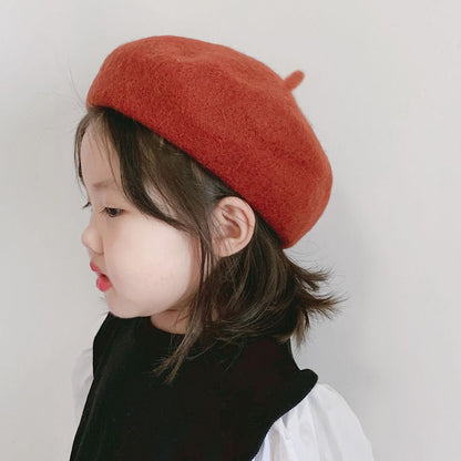 Children's Beret Spring & Fall Girls Octagonal Hat Pumpkin Hat Winter Baby Painter Hat Trendy Little Girl Kids - image 3