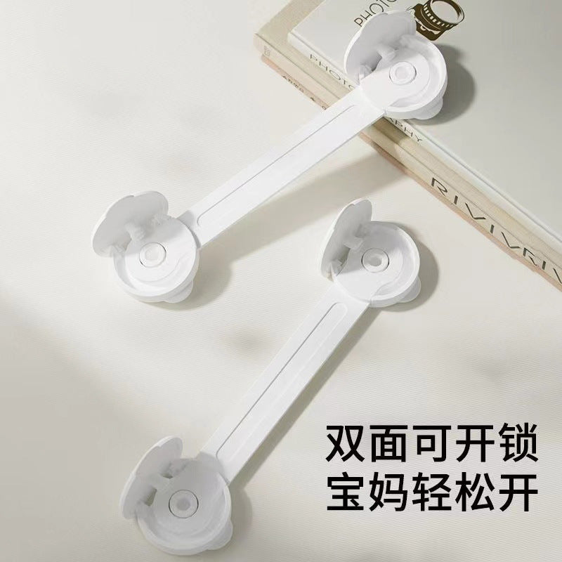 Child safety lock protective drawer lock baby anti-pinch multi-functional baby anti-opening refrigerator cabinet door lock - image 4