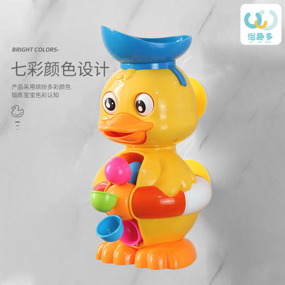Children's Baby Bathroom Boys and Girls Bathing Toys Bath Bathtub Beach Water Toys Duck Water Trucks - image 2