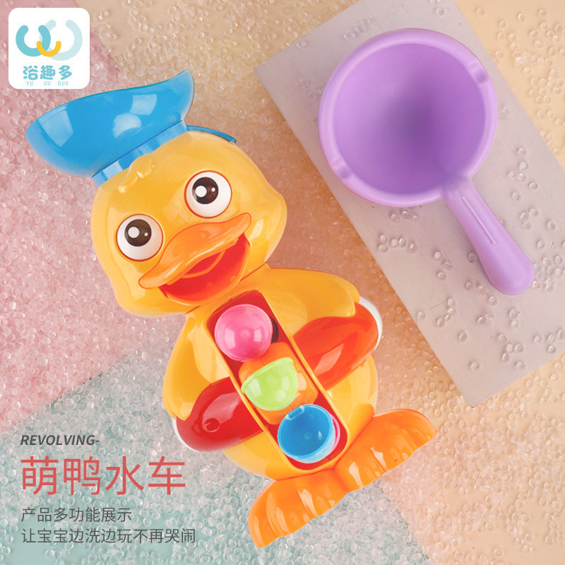 Children's Baby Bathroom Boys and Girls Bathing Toys Bath Bathtub Beach Water Toys Duck Water Trucks - image 4