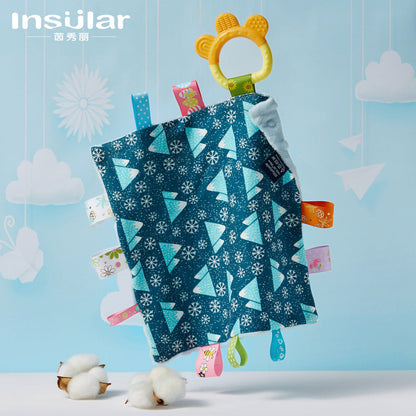 Baby Beanie Label Ambulatory Towel Handkerchief Cotton Baby Beanie Handkerchief Tooth Glue Grinding Stick Soothing Towel - image 3