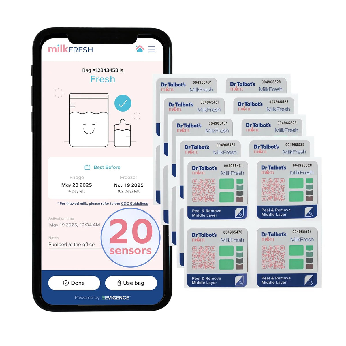 MilkFresh Sensors | 20 Count