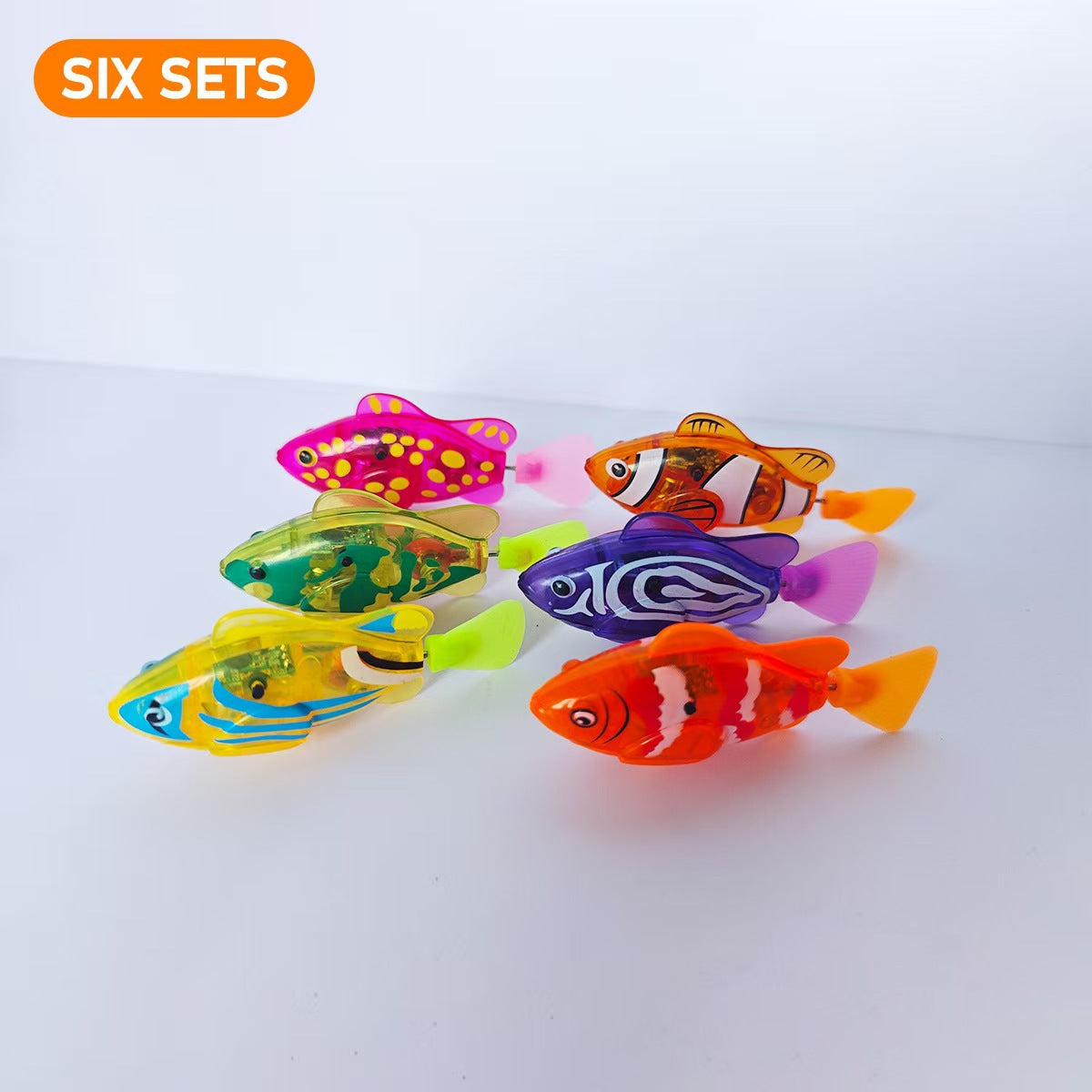 Electric Swimming Fish Pet Fish Simulation Light-Sensing Clownfish Bathing and Water-Playing Toys Wholesale Children's Toys - image 2