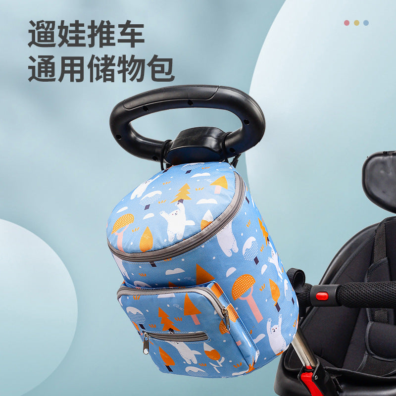 Baby Stroller Organizer Bag, Baby Stroller Hanging Bag, Outdoor Storage Bag, Storage Basket for Baby Stroller - image 1