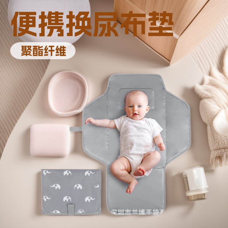Cross Border Hot Sale in stock Baby Portable Diaper Changing Mat Travel Cute Lightweight Foldable Diaper Changing Table - image 1