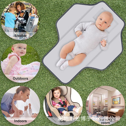 Cross Border Hot Sale in stock Baby Portable Diaper Changing Mat Travel Cute Lightweight Foldable Diaper Changing Table - image 3