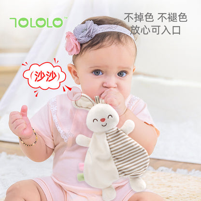 Tololo Baby Animal Bed Hanging Comfort Towel 0-3 Years Old Baby Can Play with It, Sleep Comfort Early Education Toy - image 1