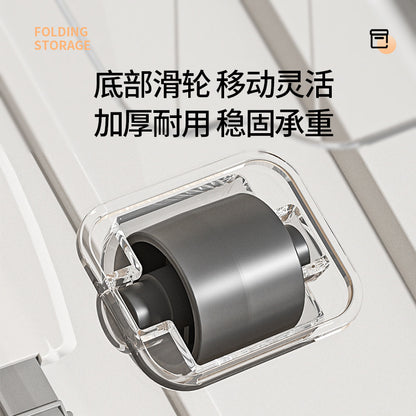 Large-Capacity Transparent Storage Box Plastic Household Daily-Use Wheeled Storage Box Dormitory Clothes and Toy Storage Box - image 4