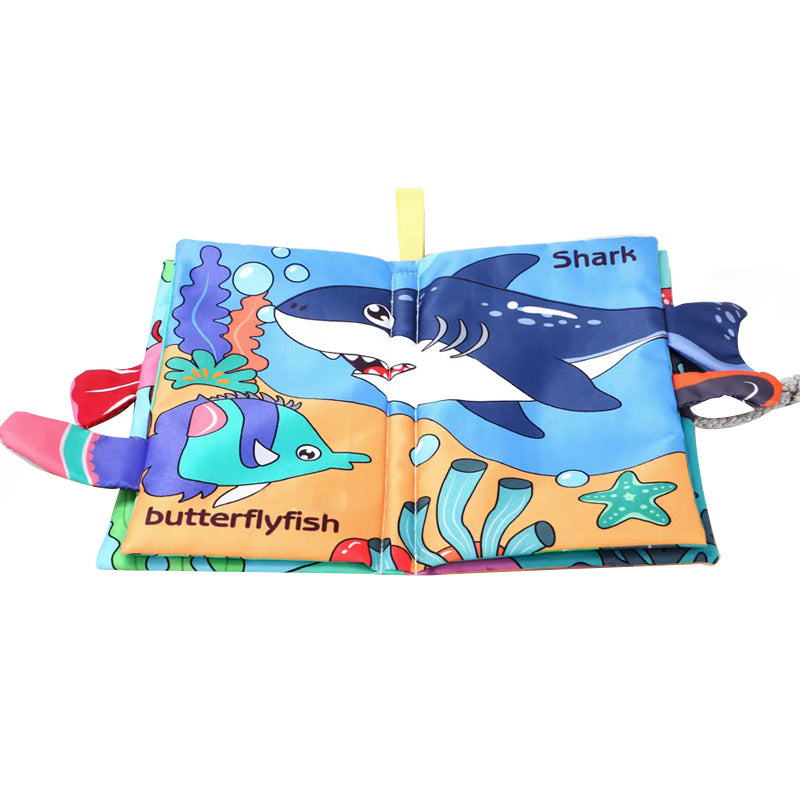 Source manufacturers 0-3 year old baby tail cloth book with tooth glue can bite tear baby cloth book early education toys - image 5
