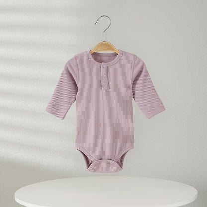 Baby Wrap Fart Clothes Long Sleeve Spring and Autumn Newborn Baby Clothes Newborn Baby Triangle Harper Pajamas Climbing Clothes - image 2
