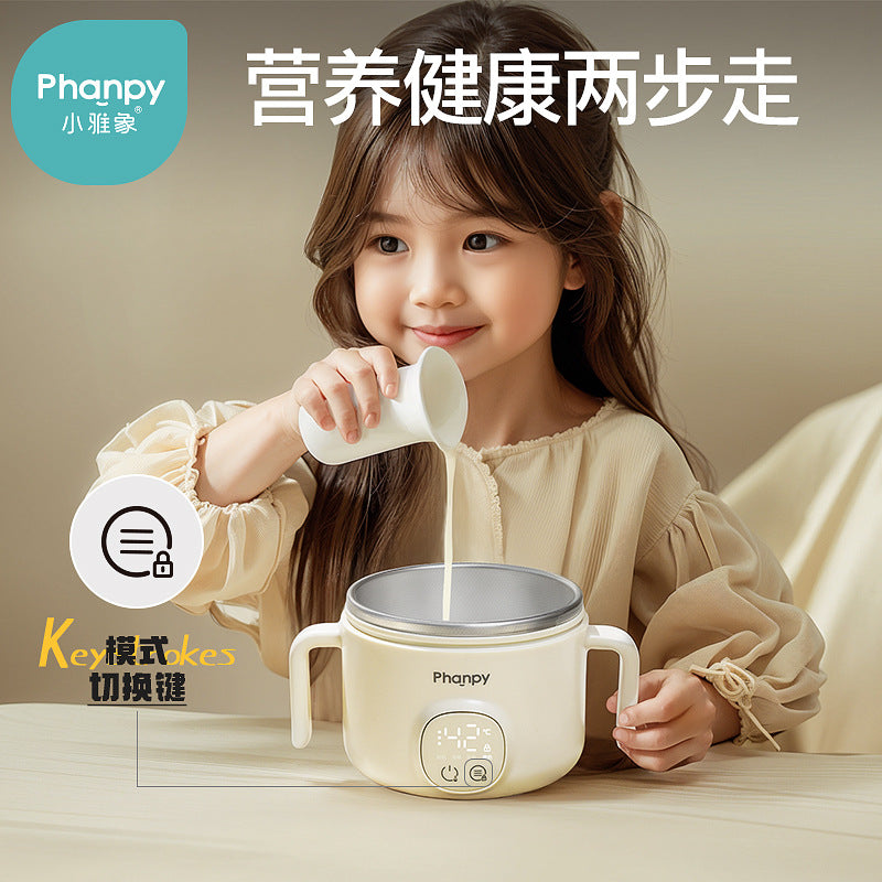 Xiaoya Elephant Baby Constant Temperature Bowl Baby Charging Heating Water-Free Children's Intelligent Electronic Heat Preservation Straw Supplementary Bowl - image 4