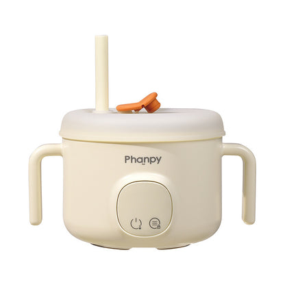 Xiaoya Elephant Baby Constant Temperature Bowl Baby Charging Heating Water-Free Children's Intelligent Electronic Heat Preservation Straw Supplementary Bowl - image 5