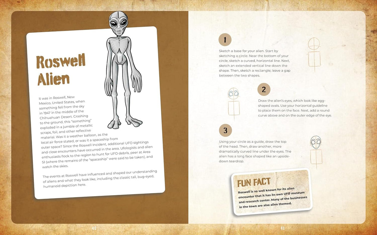 Cryptid Creatures Drawing Book