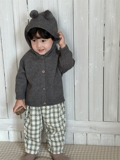 Children's Hooded Sweater Jacket Spring and Autumn Clothing 2026 Autumn Outfit Baby Korean Style Children's Clothing Boys' Casual Pants Set - image 1