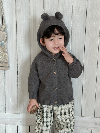 Children's Hooded Sweater Jacket Spring and Autumn Clothing 2026 Autumn Outfit Baby Korean Style Children's Clothing Boys' Casual Pants Set - image 3