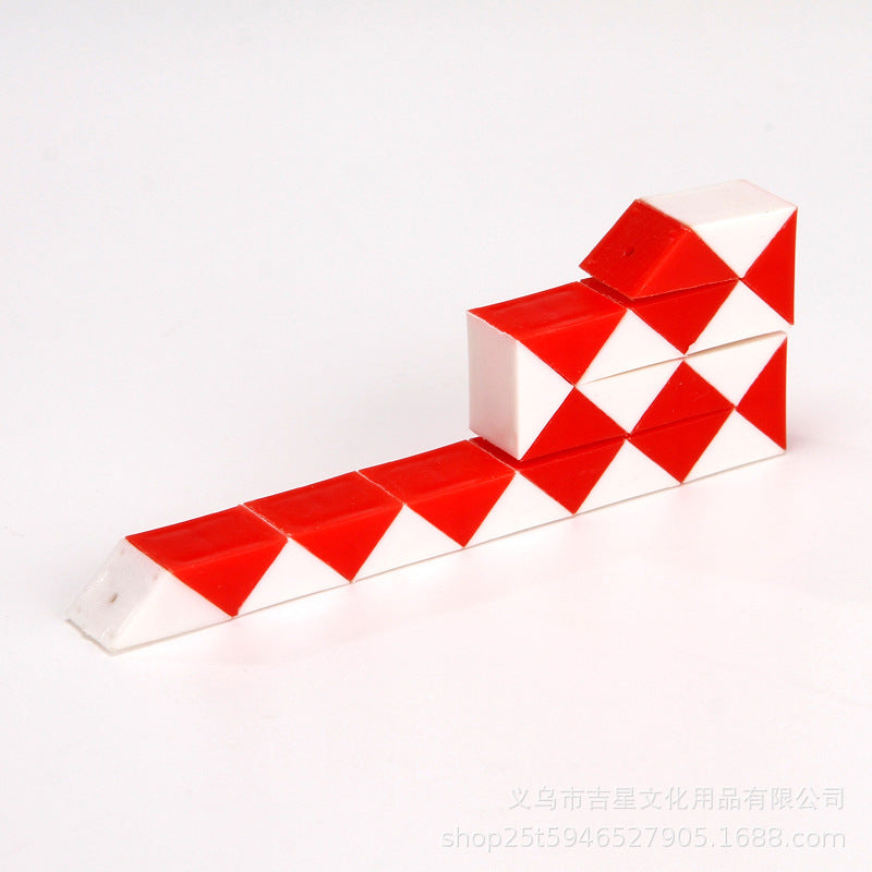 24-Segment Variety Magic Ruler Children's Educational Stress Relief Toy Variety Folding Intellectual Rubik's Cube Carpet Night Market Small Toy - image 3