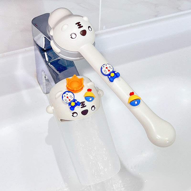 Children's faucet extender extended mouth cute cartoon silicone extension switch baby hand washing splash proof artifact - image 2
