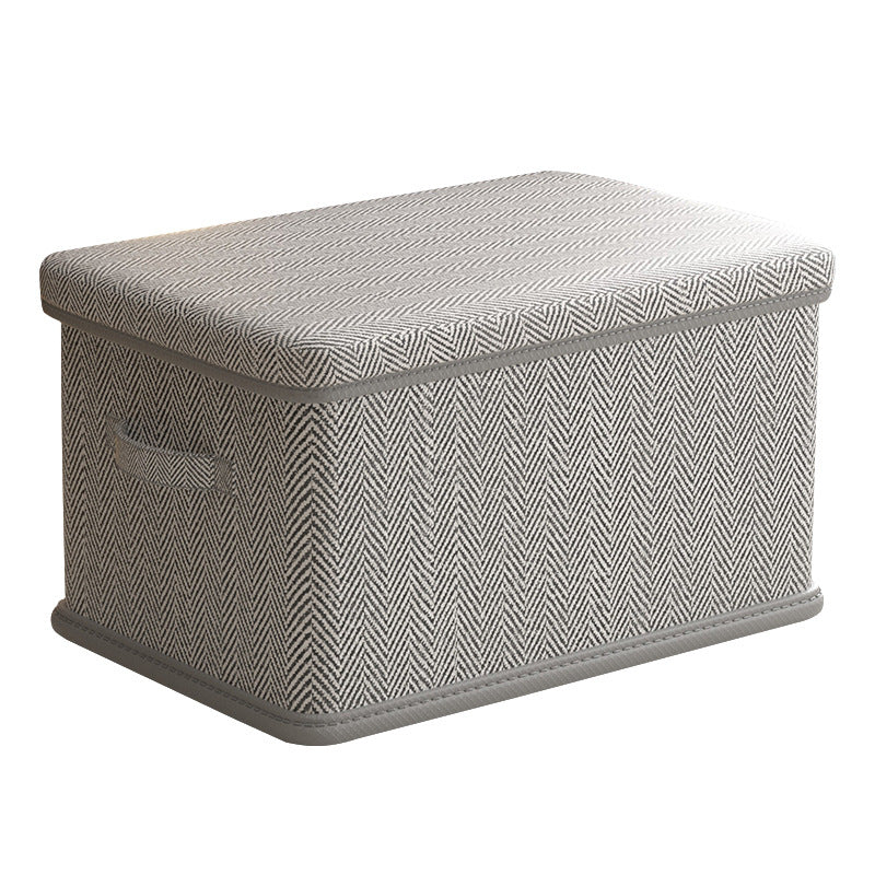 Clothes Storage Box Household Large Capacity Wardrobe Snack Toy Layered Finishing Artifact with Lid Folding Storage Box Basket - image 5