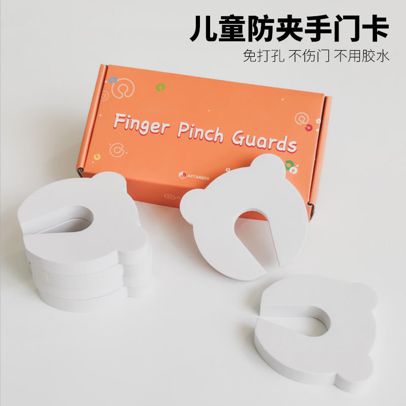 Anti-pinch Hand Door Card Door Clip Children's Door Seam Safety Door Stop Door Lock Anti-pinch Hand Baby Safety Door Card - image 1