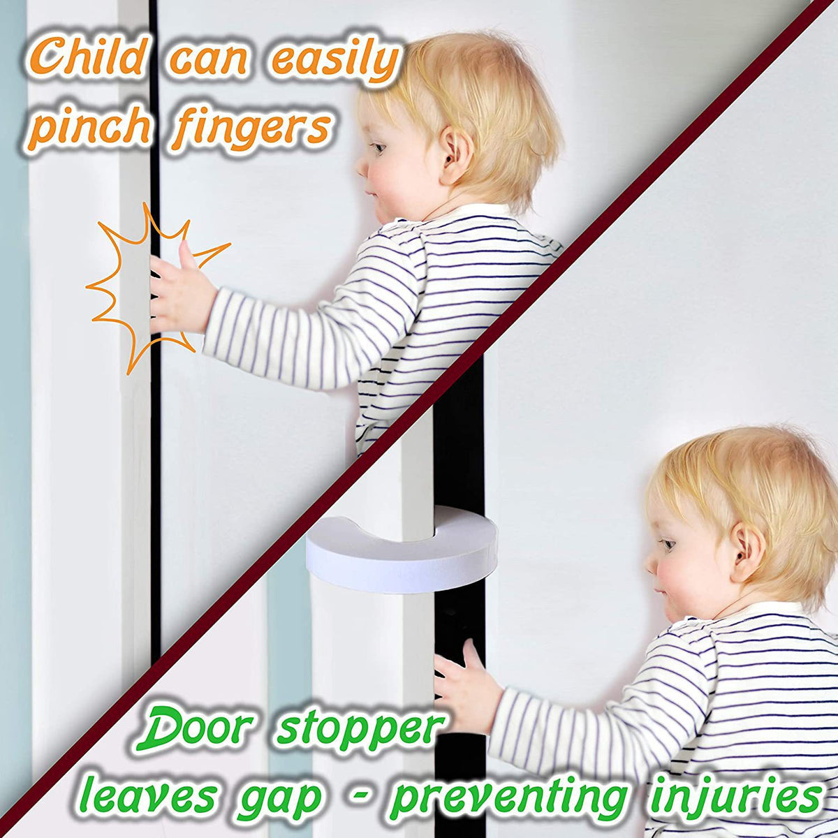 Anti-pinch Hand Door Card Door Clip Children's Door Seam Safety Door Stop Door Lock Anti-pinch Hand Baby Safety Door Card - image 2