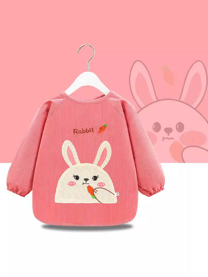 Baby's Overalls Children's Aprons Anti-Dressing Baby's Dining Bib Autumn and Winter Long Sleeve Waterproof Dirty-proof Boys' and Girls' Guard - image 5