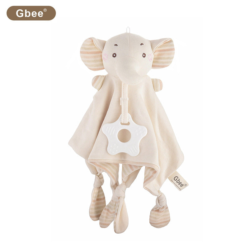 Gbee organic cotton baby ante towel colored cotton saliva towel toy gum baby early education rattle wind chime toy - image 5
