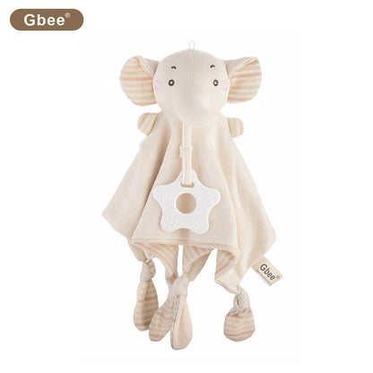 Gbee organic cotton baby ante towel colored cotton saliva towel toy gum baby early education rattle wind chime toy - image 5