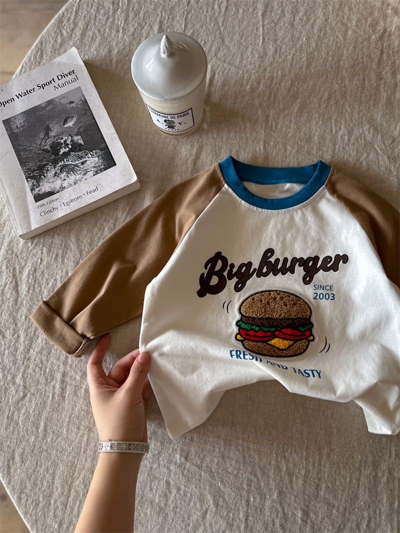 Wholesale Pure Cotton Children's T-Shirts Cartoon Long-Sleeved Autumn Boys' Round-Neck Tops Girls' Autumn Clothes Baby Spring and Autumn Children's Clothing - image 3