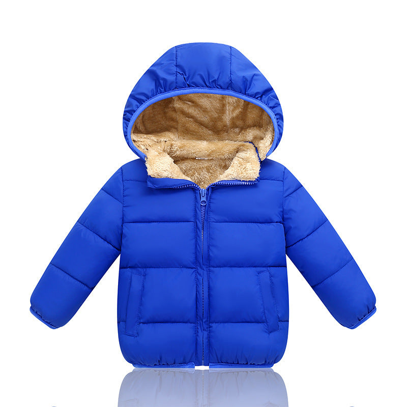 2026 Winter Children's Cotton Jackets Wholesale, Fleece-Lined and Thickened Baby Hooded Coats, down Jackets for Boys and Girls, Small and Medium-Sized Children - image 3
